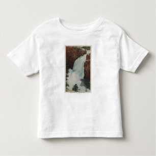 Camiseta De Bebé Yellowstone, WYView de las caídas del río