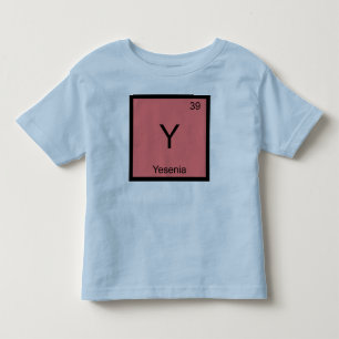 Camiseta De Bebé Yesenia Nombre Elemento Químico Tabla Periódica