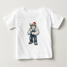 Yeti Abominable Hombre de Nieve Granjero Divertido