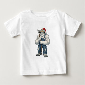 Camiseta De Bebé Yeti Abominable Hombre de Nieve Granjero Divertido