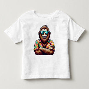 Camiseta De Bebé Yeti tropical/playa/pie de playa