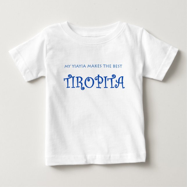CAMISETA DE BEBÉ YIAYIA/TIROPITA (Anverso)