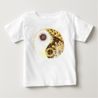 Yin Y Yang Pintando Amarillo Floral