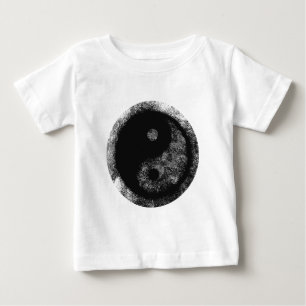 Camiseta De Bebé Yin Yang Silver Black El MUSEO Zazzle Regalos