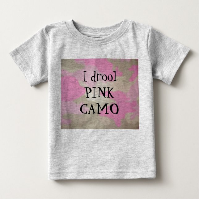 Camiseta De Bebé YO BROol PINK CAMO (Anverso)