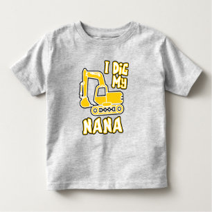Camiseta De Bebé Yo cavo mi nana