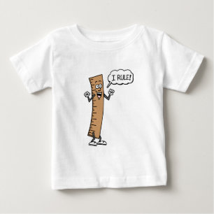 Camiseta De Bebé Yo mando Regla de dibujos animados
