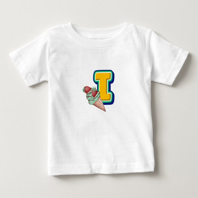 Camiseta De Bebé Yo por Helado (Anverso)
