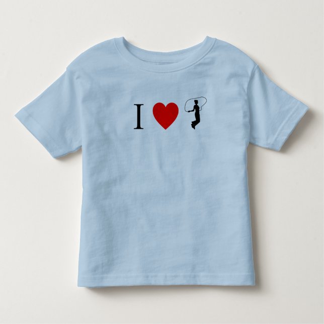 Camiseta De Bebé Yo salto de corazón (Anverso)