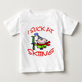 Camiseta De Bebé Yo Suck En Esquiar