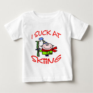Camiseta De Bebé Yo Suck En Esquiar