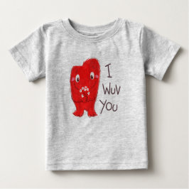 Camiseta De Bebé Yo Wuv You Tee