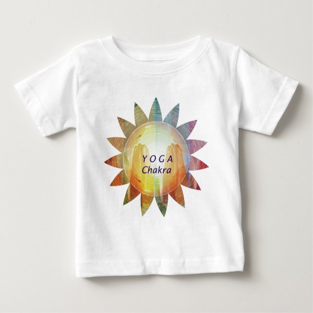 Camiseta De Bebé Yoga Chakra (Anverso)