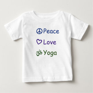 Camiseta De Bebé Yoga del amor de la paz