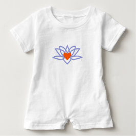 Camiseta De Bebé Yoga Lotus Heart