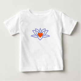 Camiseta De Bebé Yoga Lotus Heart