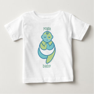 Camiseta De Bebé Yoga Speak Baby : Bebé de yoga con árbol pose