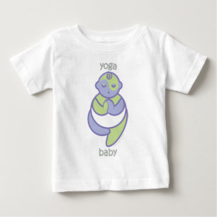 Camiseta De Bebé Yoga Speak Baby : Bebé de yoga con árbol pose