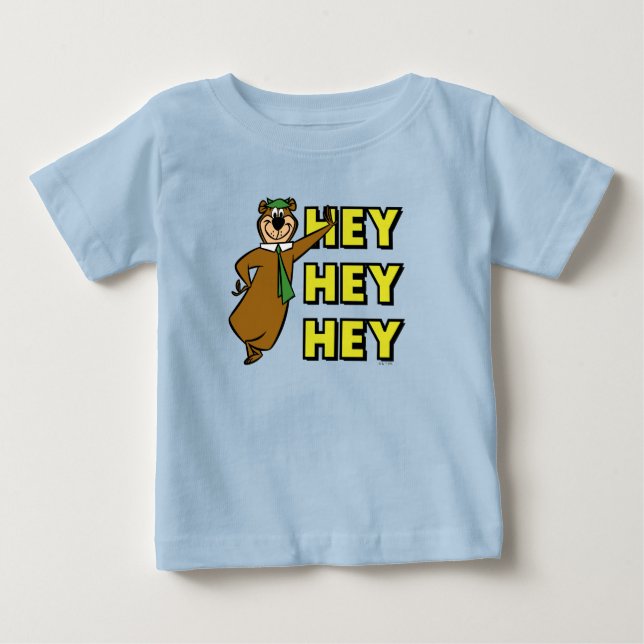 Camiseta De Bebé Yogi Bear Hey Hey (Anverso)