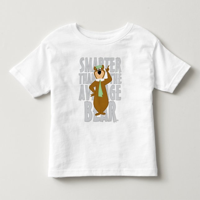 Camiseta De Bebé Yogi "Más Inteligente Que El Oso Medio" (Anverso)
