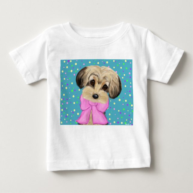 Camiseta De Bebé Yorkie Poo (Anverso)