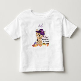 Camiseta De Bebé Yorkie ten una feliz celebración de Halloween
