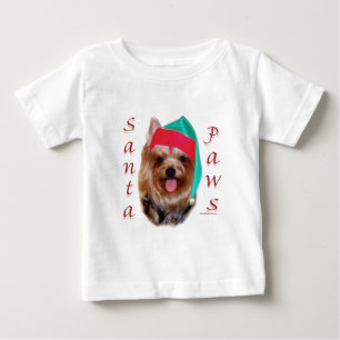 Camiseta De Bebé Yorkshire Terrier Santa Paws