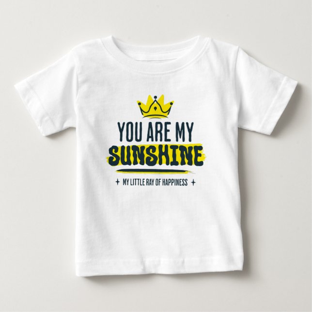 Camiseta De Bebé You Are My Sunshine Cute Inspirational Quote (Anverso)
