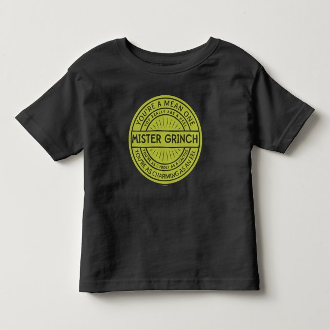 Camiseta De Bebé You're a Mean One Mister Grinch Quote (Anverso)