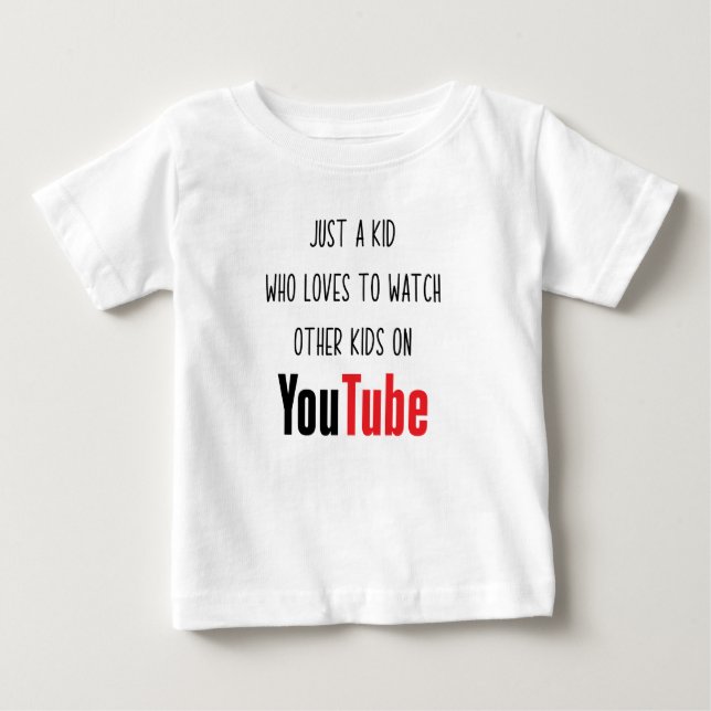 Camiseta De Bebé YouTube (Anverso)