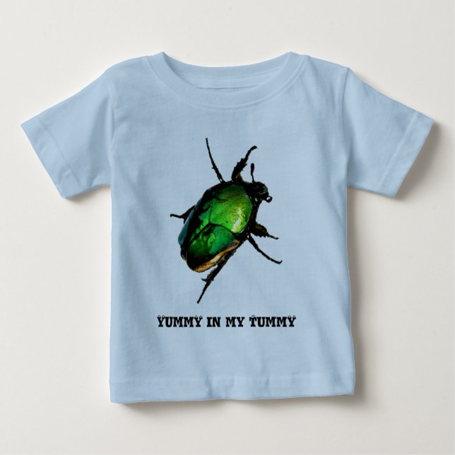 Camiseta De Bebé Yummy en mi barriga (Anverso)