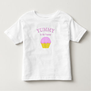 Camiseta De Bebé YUMMY En Mi Torta De Pastel Rosa