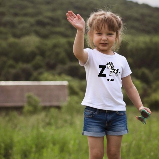 Camiseta De Bebé Z es para cebra: Alfabeto Adorable (Subido por el creador)