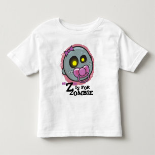 Camiseta De Bebé "Z" es para Zombie con Chicas pacificadores Toddle