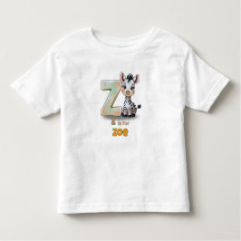 Camiseta De Bebé Z is for Zoe - Personalized Toddler T-Shirt
