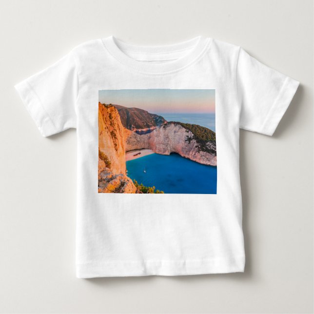 Camiseta De Bebé Zakynthos, Grecia. (Anverso)