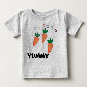 Camiseta De Bebé Zanahorias dulces de verano Gris para bebé