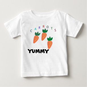 Camiseta De Bebé Zanahorias dulces de verano Gris para bebé