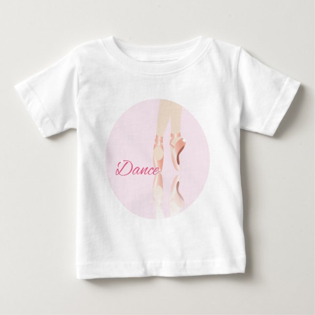 Camiseta De Bebé Zapatillas de ballet para bailar (Anverso)