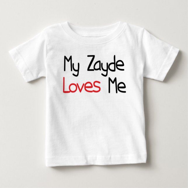 Camiseta De Bebé Zayde me ama (Anverso)