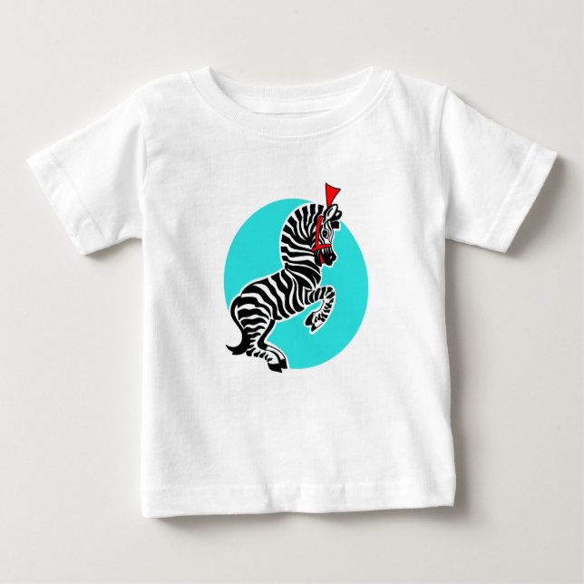 Camiseta De Bebé Zebra (Anverso)
