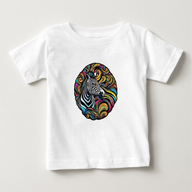 Camiseta De Bebé Zebra 1 (Anverso)