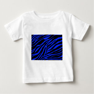 Camiseta De Bebé zebra azul