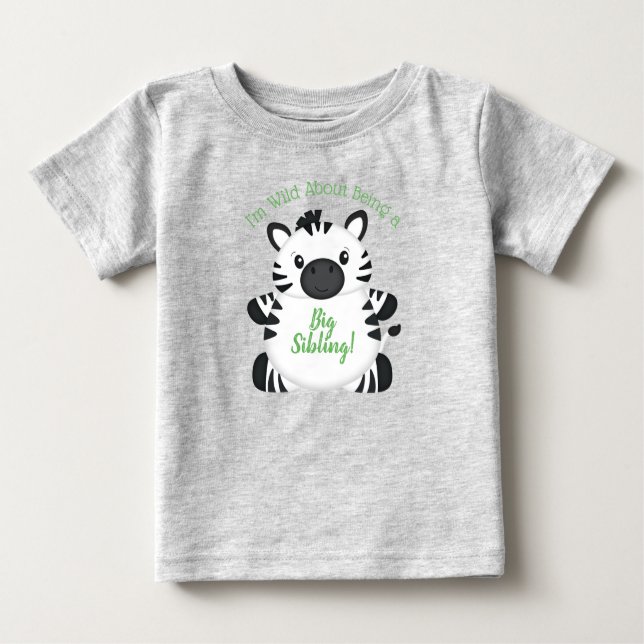 Camiseta De Bebé Zebra Baby Shower (Anverso)