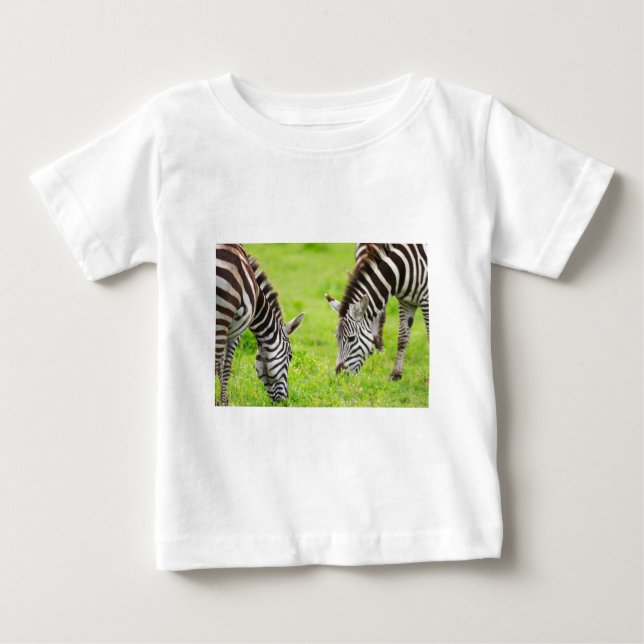 Camiseta De Bebé Zebras (Anverso)