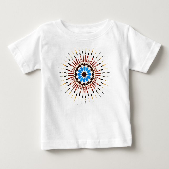 Camiseta De Bebé Zellige marroquí tradicional (Anverso)