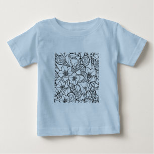 Camiseta De Bebé Zendoodle florido