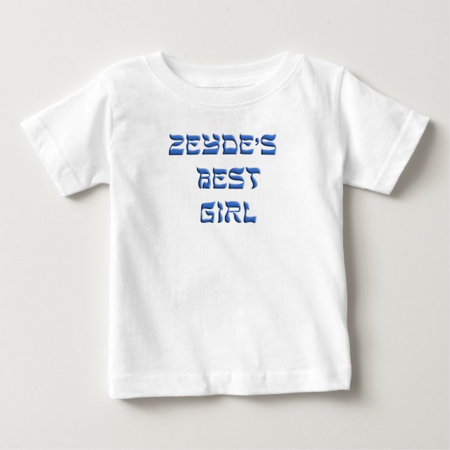 Camiseta De Bebé Zeydes Mejor Chica (Anverso)