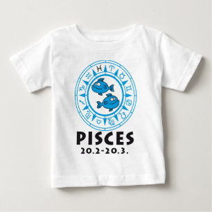Camiseta De Bebé zodiac pisces