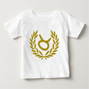 Camiseta De Bebé zodiaco-tauro-laurel